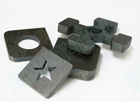 Carbon steel laser cutting samples 