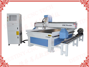 DT-1325 Platform &Rotary device all in one CNC Router with T slot worktable