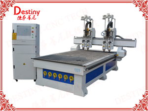 DT-1325T Double independent double cylinder heads ATC CNC Router 