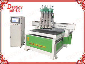 DT-1325 4 Cylinder double rail ATC CNC Router